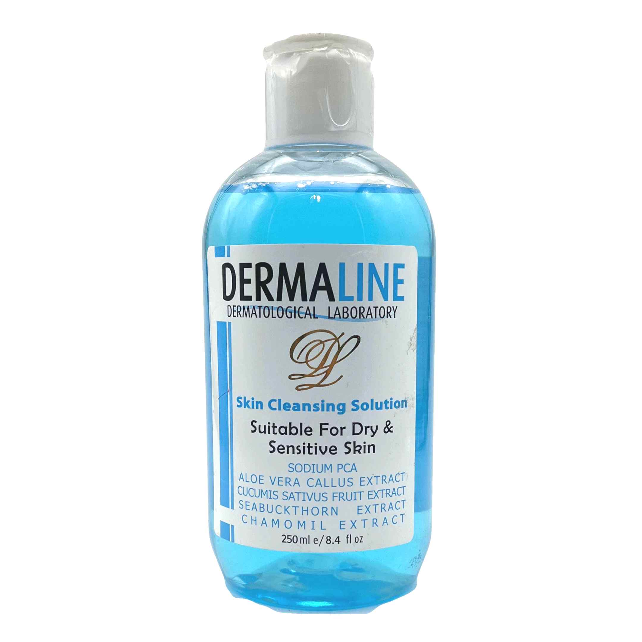 محلول پاک کننده مناسب پوست‌های خشک درمالاین Dermaline